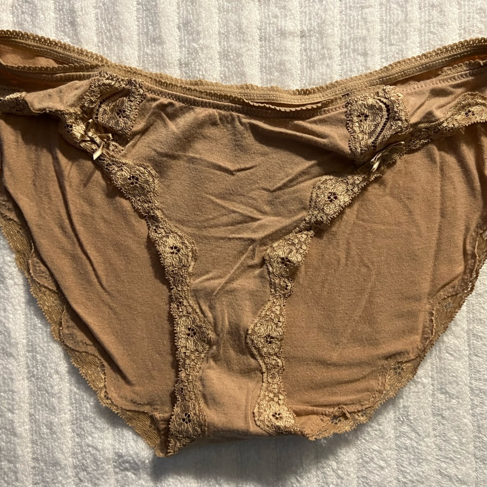 Tan Lace Trimmed panties